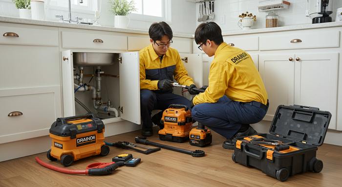 파주 싱크대막힘 하수구 뚫음 긴급 출동