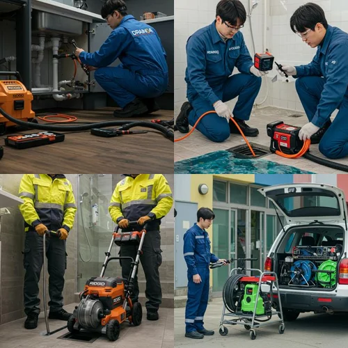 강남구 싱크대 막힘, 논현동 상가에 기름 슬러지가 꽉 찼네요!