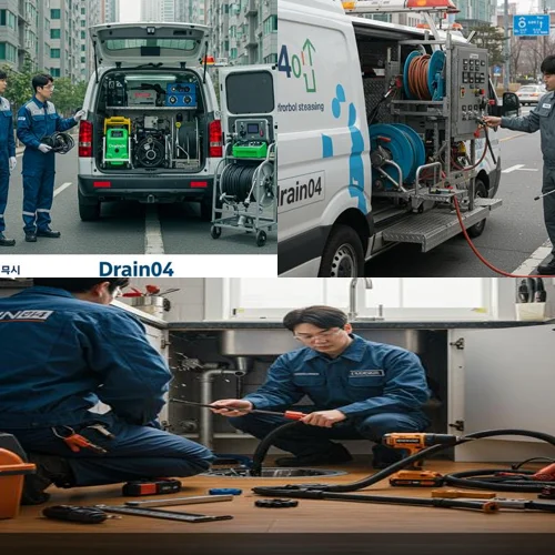 강남구 싱크대 막힘, 논현동 상가에 기름 슬러지가 꽉 찼네요!