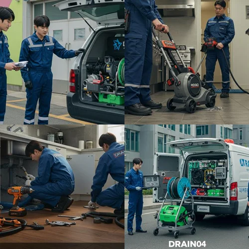 강남구 싱크대 막힘, 논현동 상가에 기름 슬러지가 꽉 찼네요!