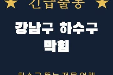 강남구 하수구 막힘 1755