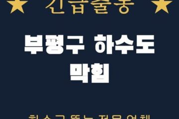 부평구 하수도 막힘 1725