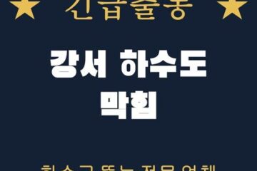 강서 하수도 막힘 1816