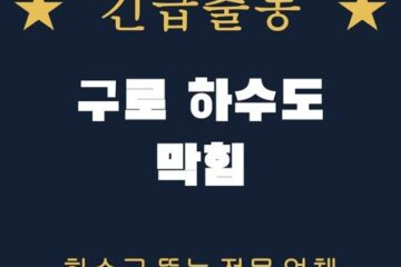 구로 하수도 막힘 1926