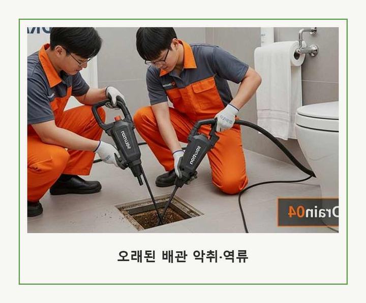 동두천 하수구 뚫음 시공 전 배관 상태