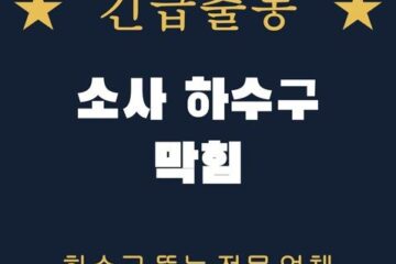 소사 하수구 막힘 1887