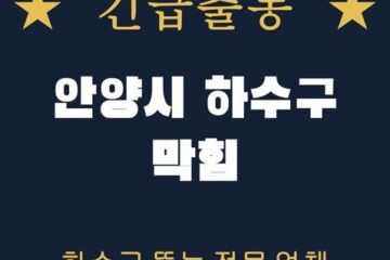안양시 하수구 막힘 1919