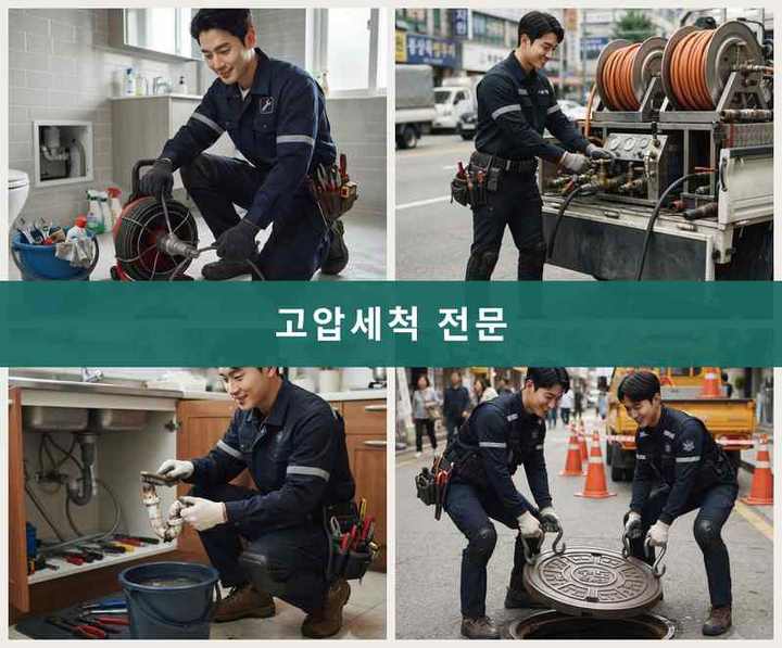 서대문구 세면대막힘 시공 전 배관 상태