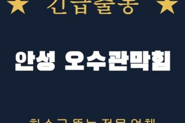 안성 오수관막힘 2208