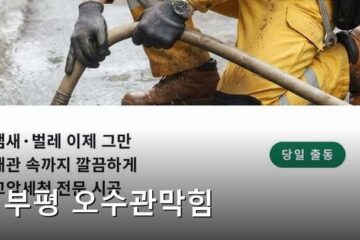 부평 오수관막힘 2398